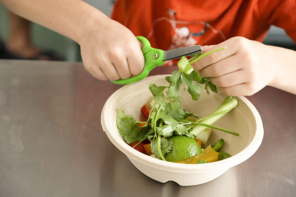 How to Cut Vegetables Using Kitchen Scissors Recipe