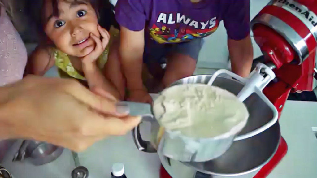 Fernanda Chacon's kids help her make this delicious chocolate bread.