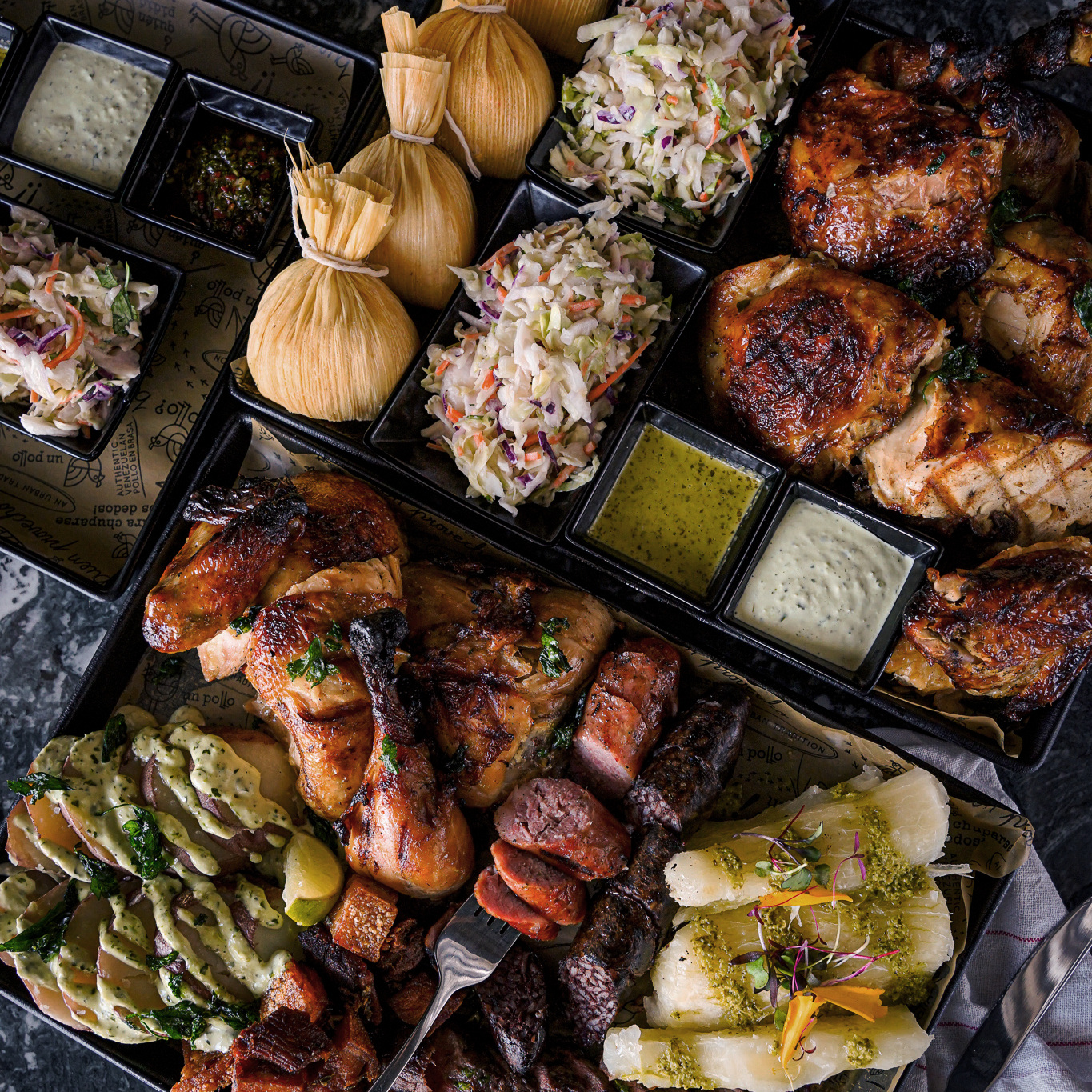 Parillada un pollo