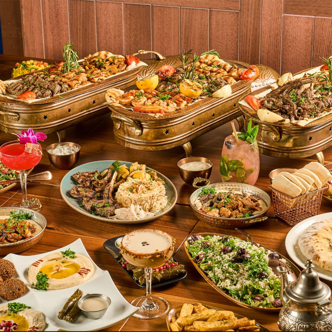 vendor-sufrat Sufrat full menu on table